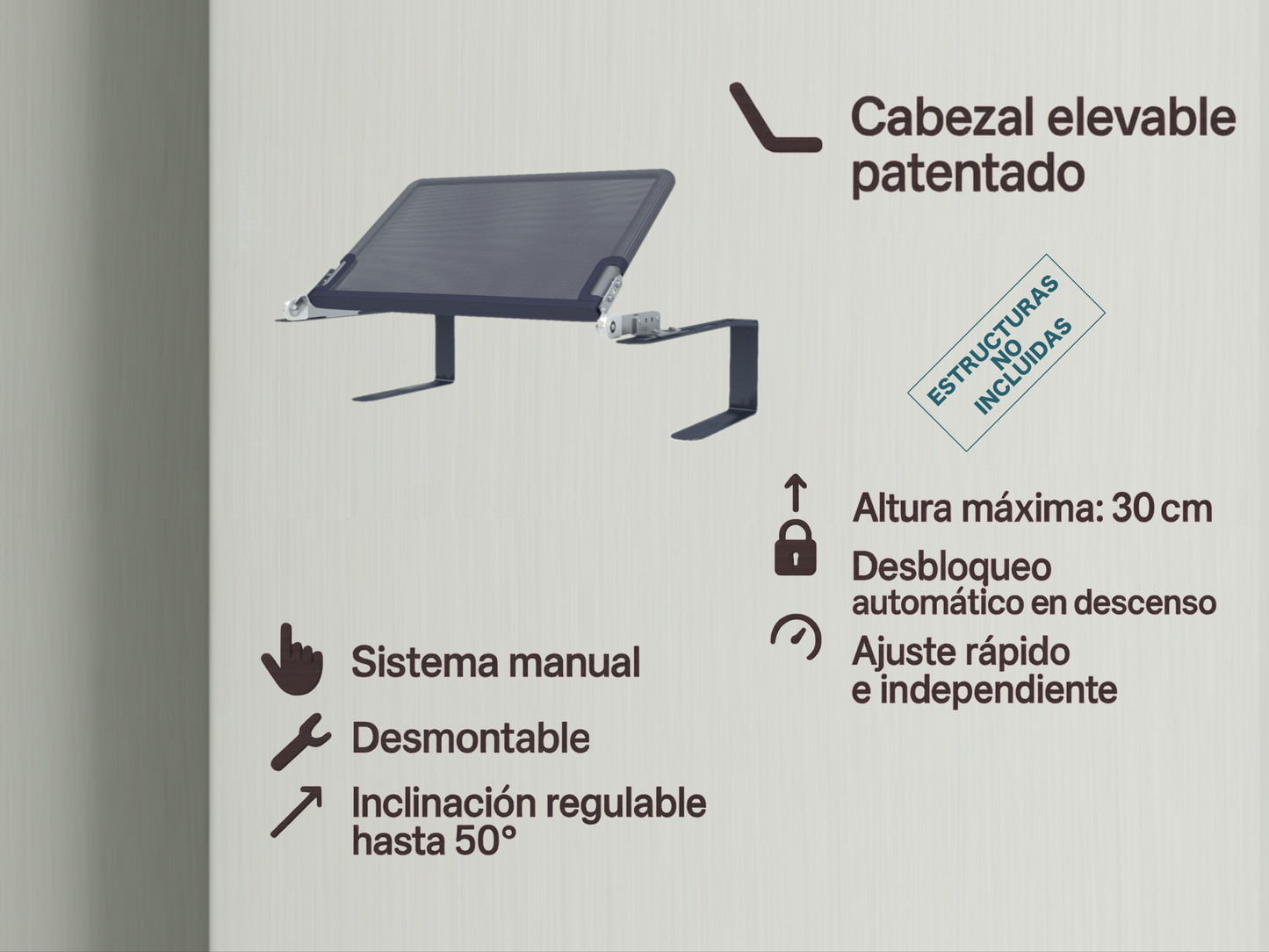 COLCHÓN LIFT 1.2  · Estructuras no incluidas ·